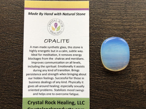 Opalite Oval Pocket Stone Medium