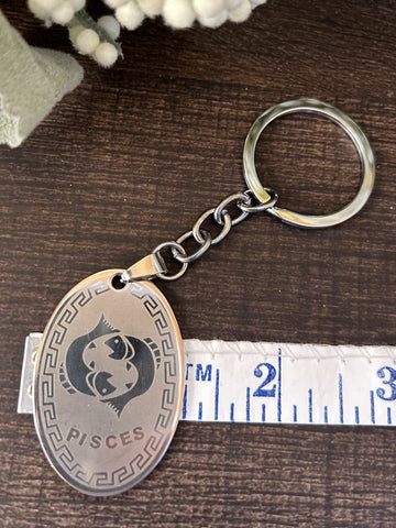 Pisces Metal Keychain