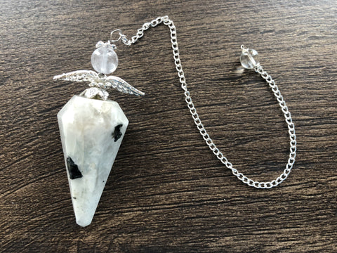 Rainbow Moonstone w/ Angel Pendulum