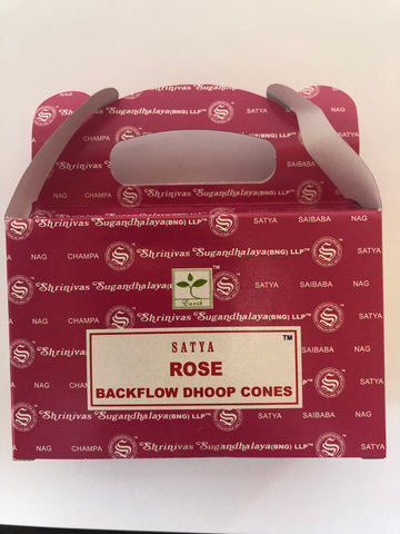 Backflow Dhoop Incense Cones-Rose