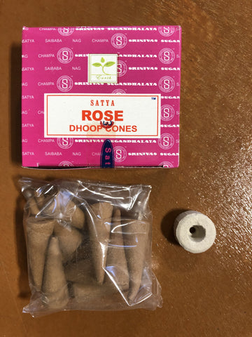Rose Dhoop Cones