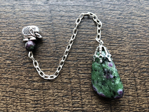 Ruby Zoisite Pendulum