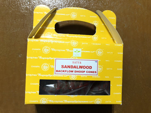 Backflow Dhoop Incense Cones-Sandalwood