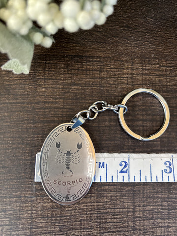 Scorpio Metal Keychain