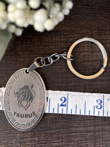 Taurus Metal Keychain
