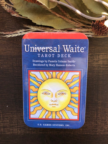 Universal Waite Tarot Cards in a Tin