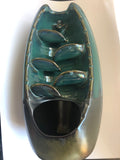 Ceramic Backflow Incense Burner -Cascading Leaves