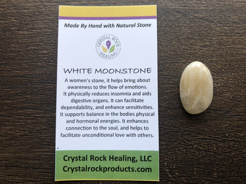 White Moonstone Pocket Stone