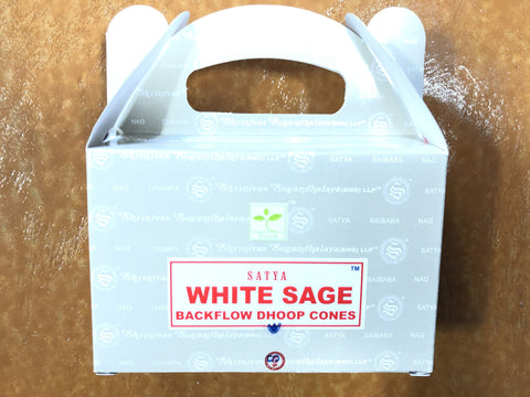 Backflow Dhoop Incense Cones-White Sage